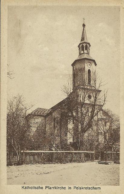 Die Postkarte mit der St. Nikolaus Kirche
