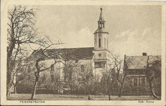 Die Postkarte mit der St. Nikolaus Kirche