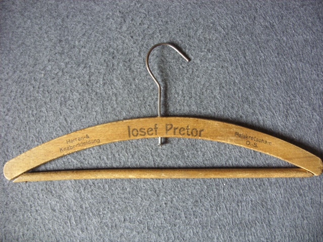 The clothes hanger from the clothes shop