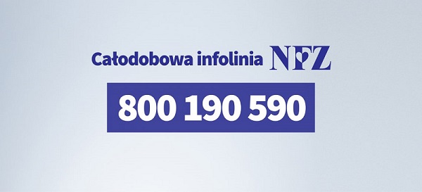 Numer infolinii NFZ w sprawie koronawirusa 800 190 590