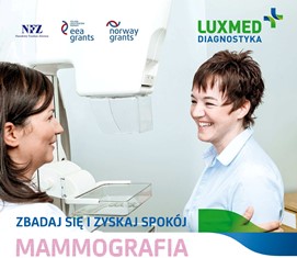 Bezpłatna mammografia - plakat