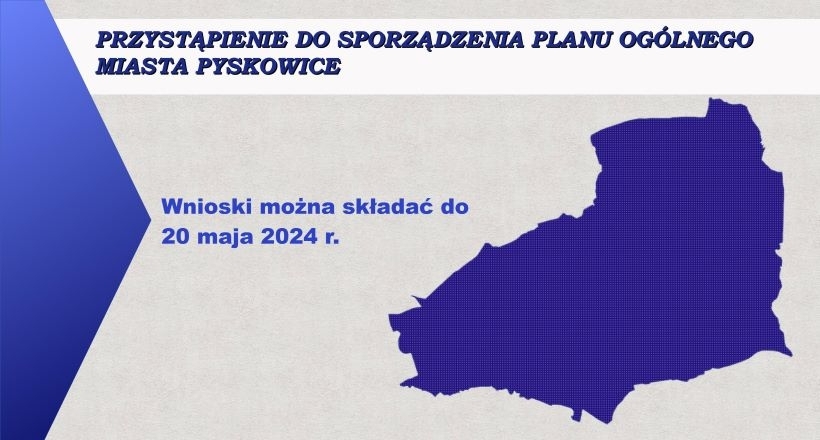 Elelement ozdobny - kontur obszaru Pyskowic