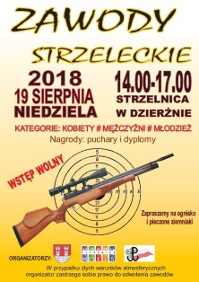 Zawody strzeleckie - plakat