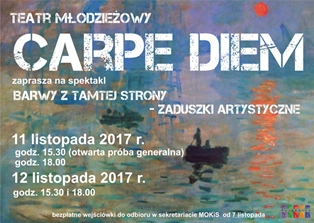 Nowy spektakl Carpe Diem - plakat